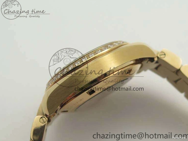0515 Versatile Aqua Terra Ladies 35mm RG V6F Best Edition White MOP Dial Diam On RG Bracelet A 8104